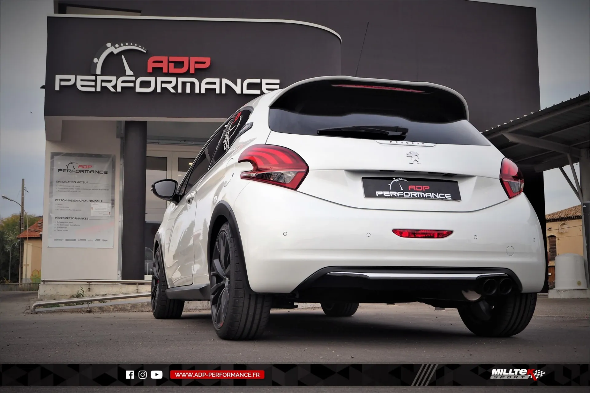 Ligne d'échappement (cat-back) Milltek Salon de Provence - Peugeot 208 GTI 1.6 THP 208cv - ADP Performance