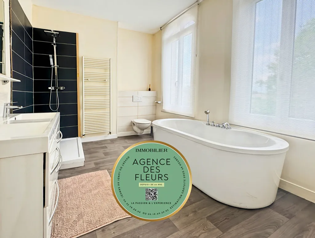 A vendre maison de 155 m² édifiée sur 438 m² de terrain sur la commune de SAINT OUEN DU TILLEUL 27670