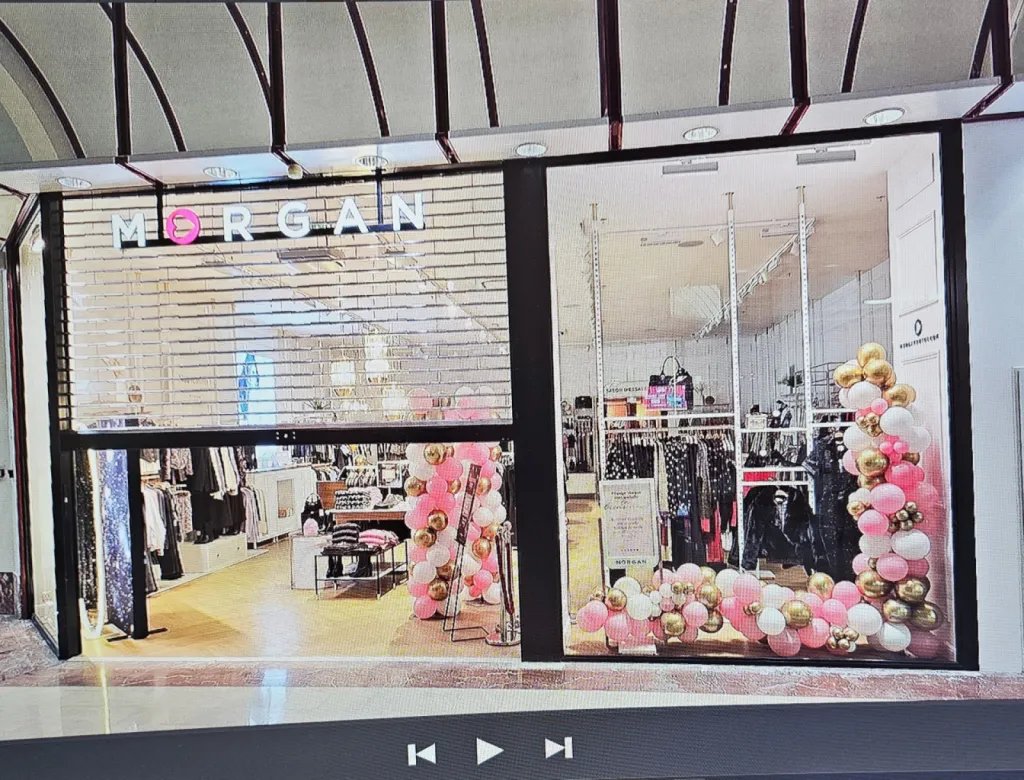 Création de vitrine de magasin à Avignon pour le magasin Cache Cache