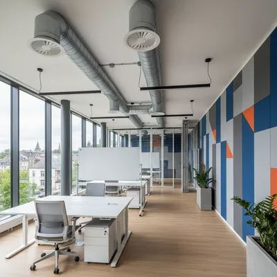 Aménagement de plateaux tertiaires à Thionville : optimisation acoustique, CVC performant et modularité des espaces