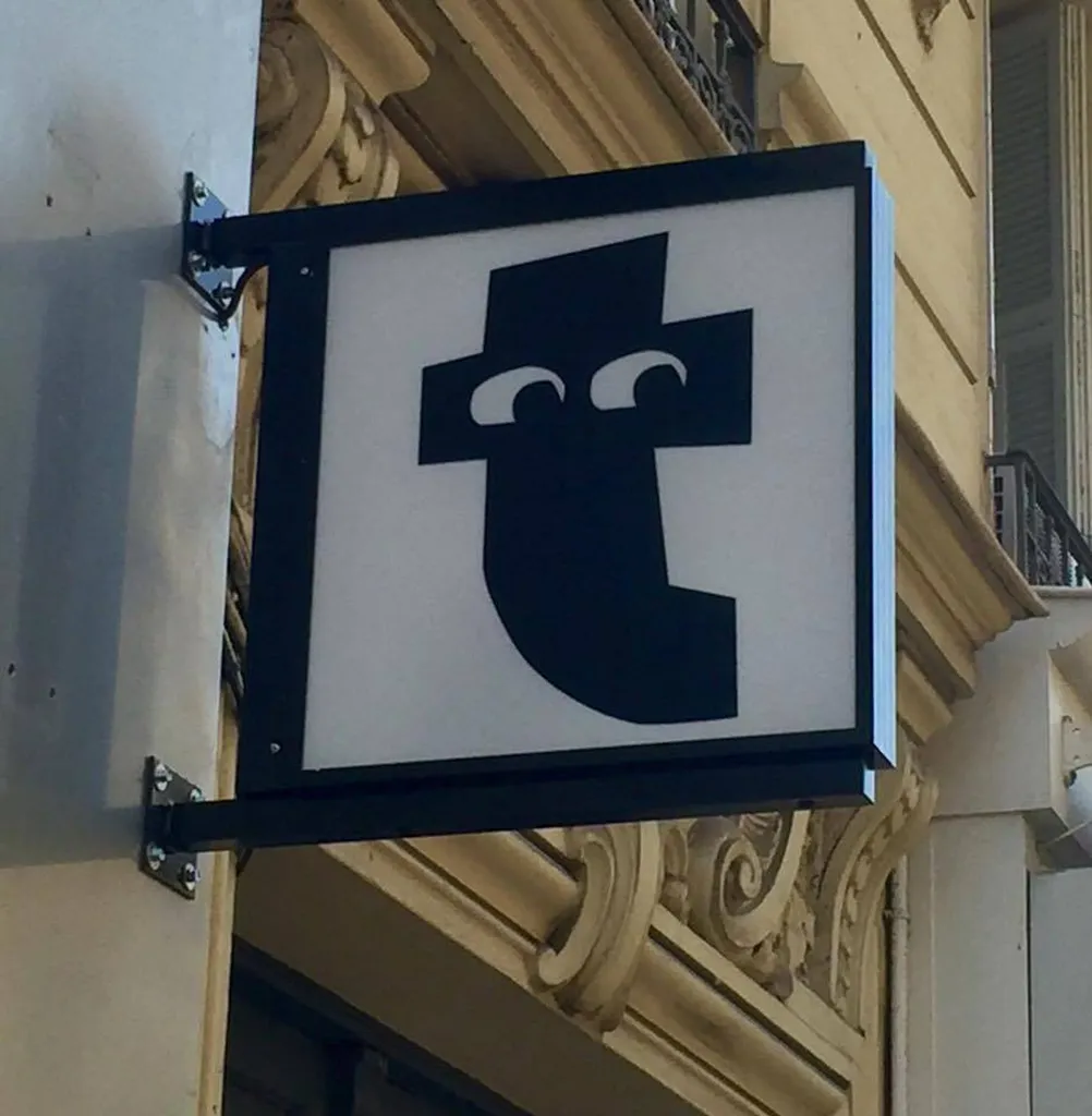 Enseigne drapeau double face