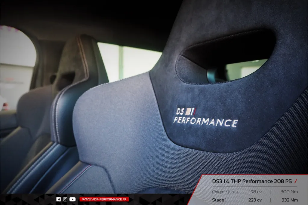 Reprogrammation moteur Avignon - DS3 1.6 THP Performance 208cv - ADP Performance