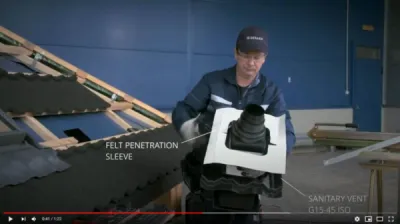 Tuto 7 - Installation d'une sortie de ventilation sanitaire G15-45 avec des tuiles GERARD® CLASSIC