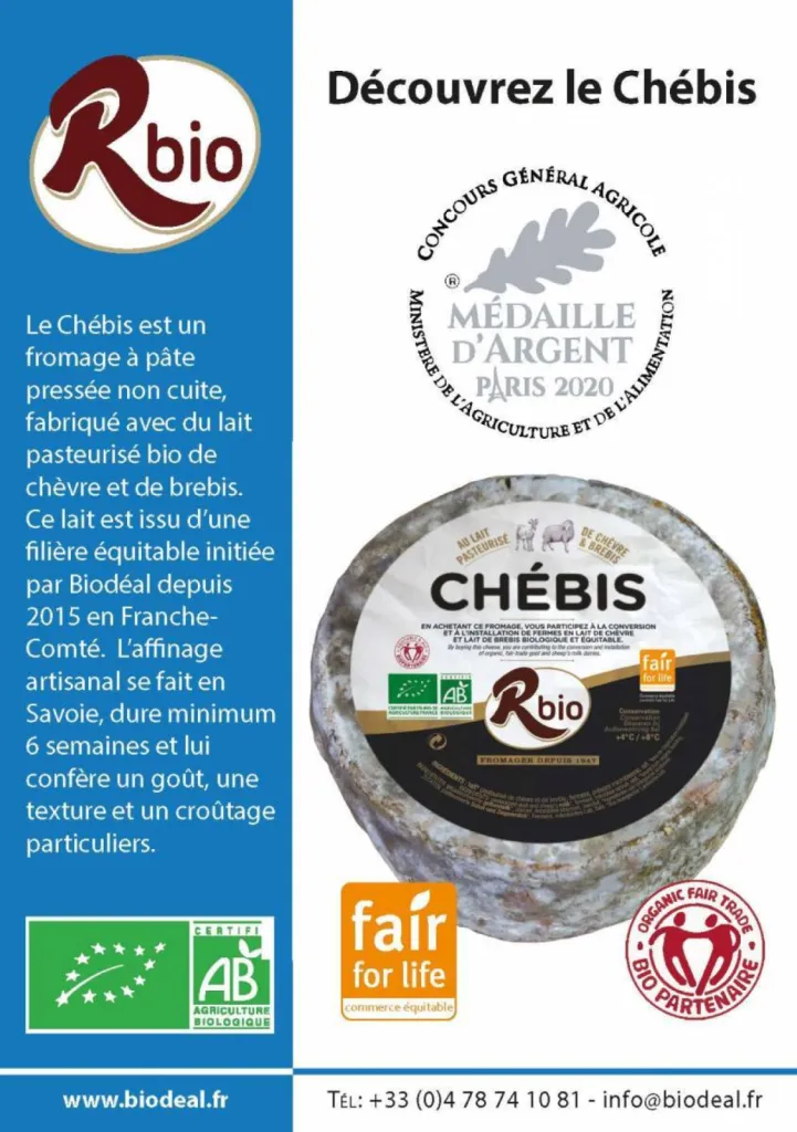 FROMAGE BIO CHEVRE BREBIS