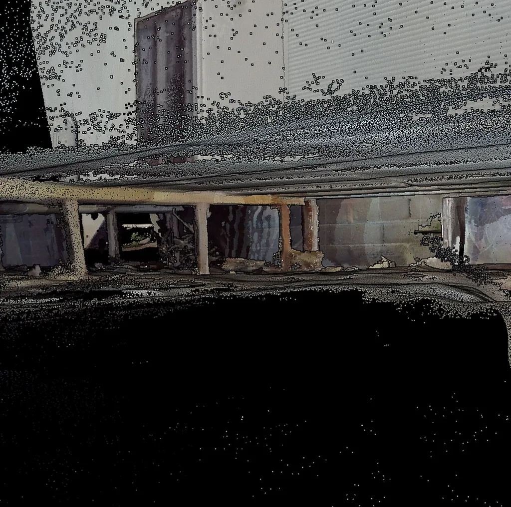 scan LiDAR portable - vide sanitaire