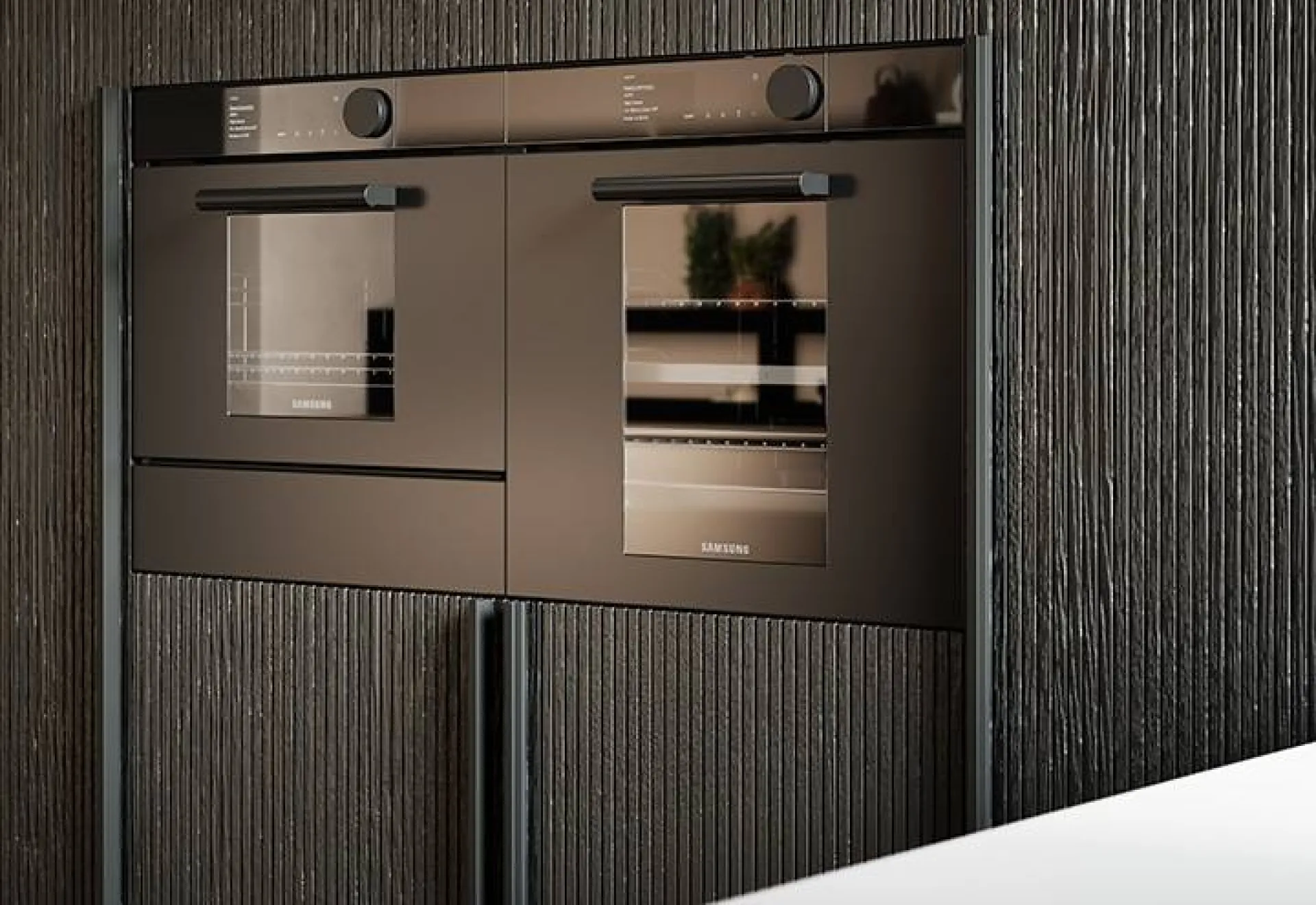 Photo d'un modèle de cuisine avec bois de récupération écologique près de Bandol dans le 83