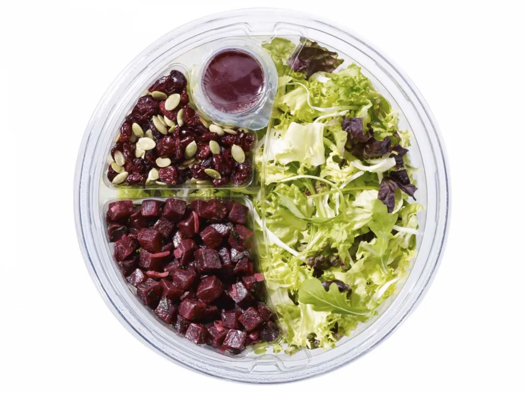 Bonduelle Saladier cranberries + graines de courges plongée