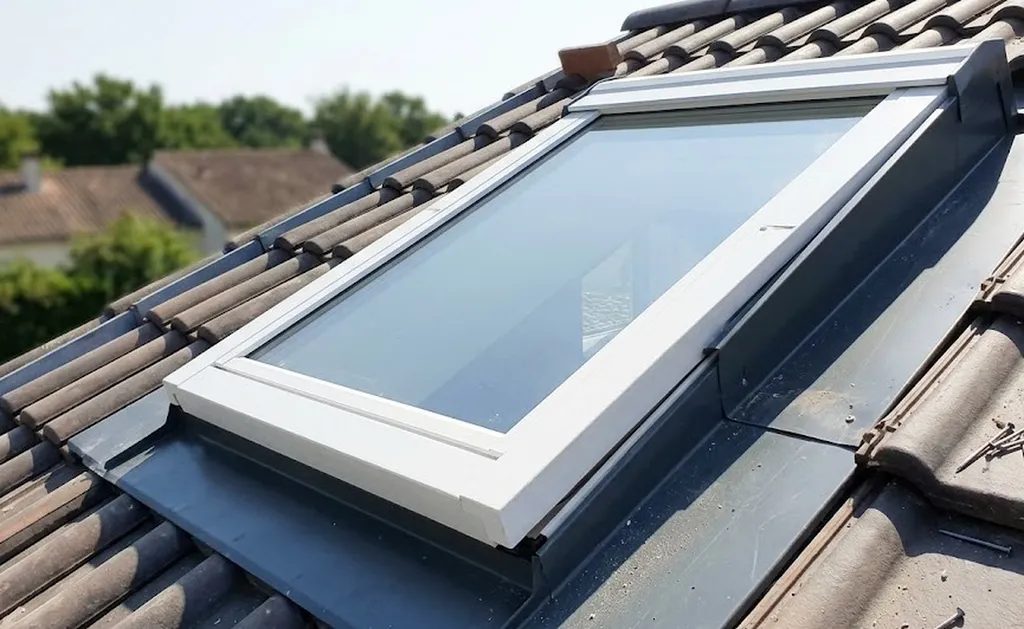 Installation d'un vélux sur le toit d'une maison à Salles