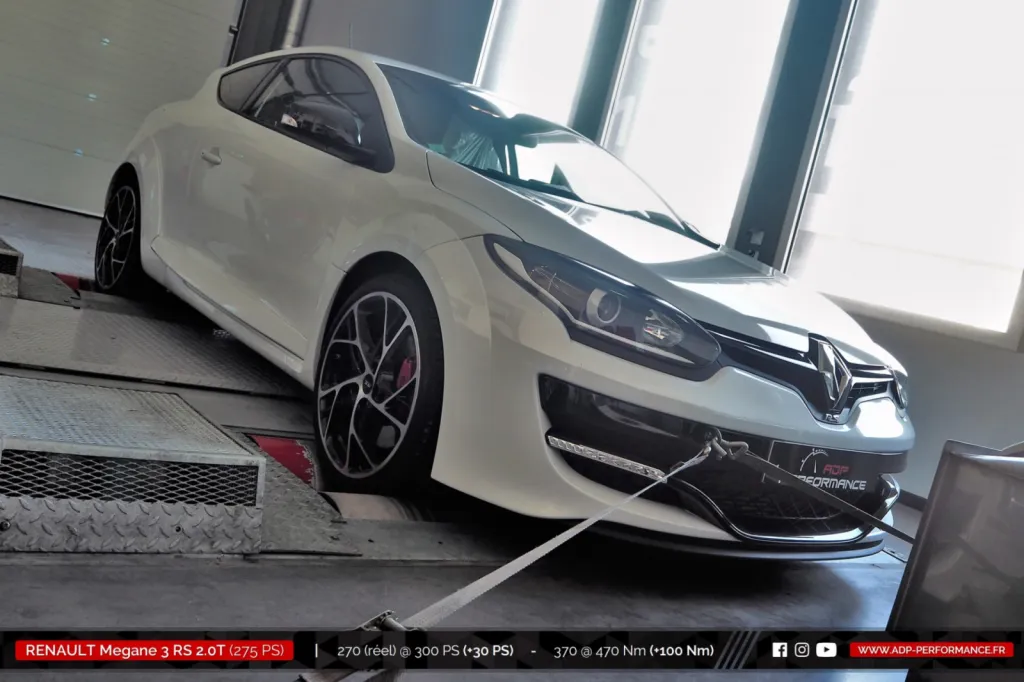 Reprogrammation moteur Salon de Provence - Renault Megane 3 RS 2.0T 275cv - ADP Performance