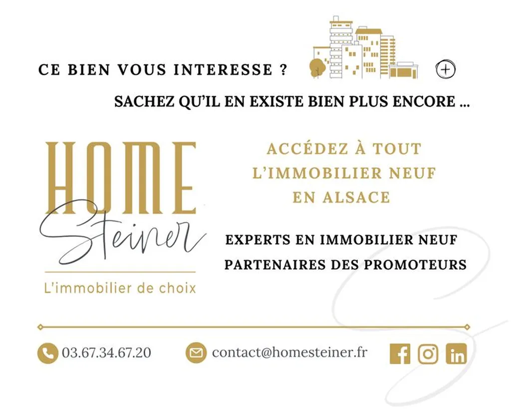 Lingolsheim : appartements neufs du T2 au T4 au calme en cœur de ville, à 7 minutes de Strasbourg