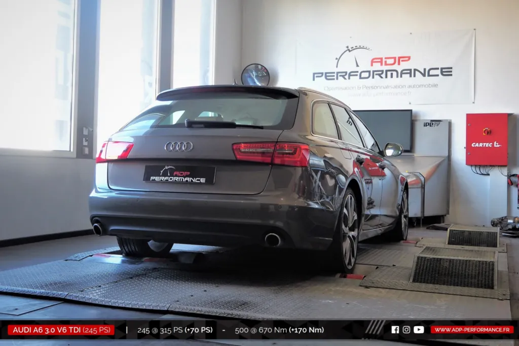 Reprogrammation moteur Stage 2 Nimes - Audi A6 3.0 V6 TDI 245cv- ADP Performance