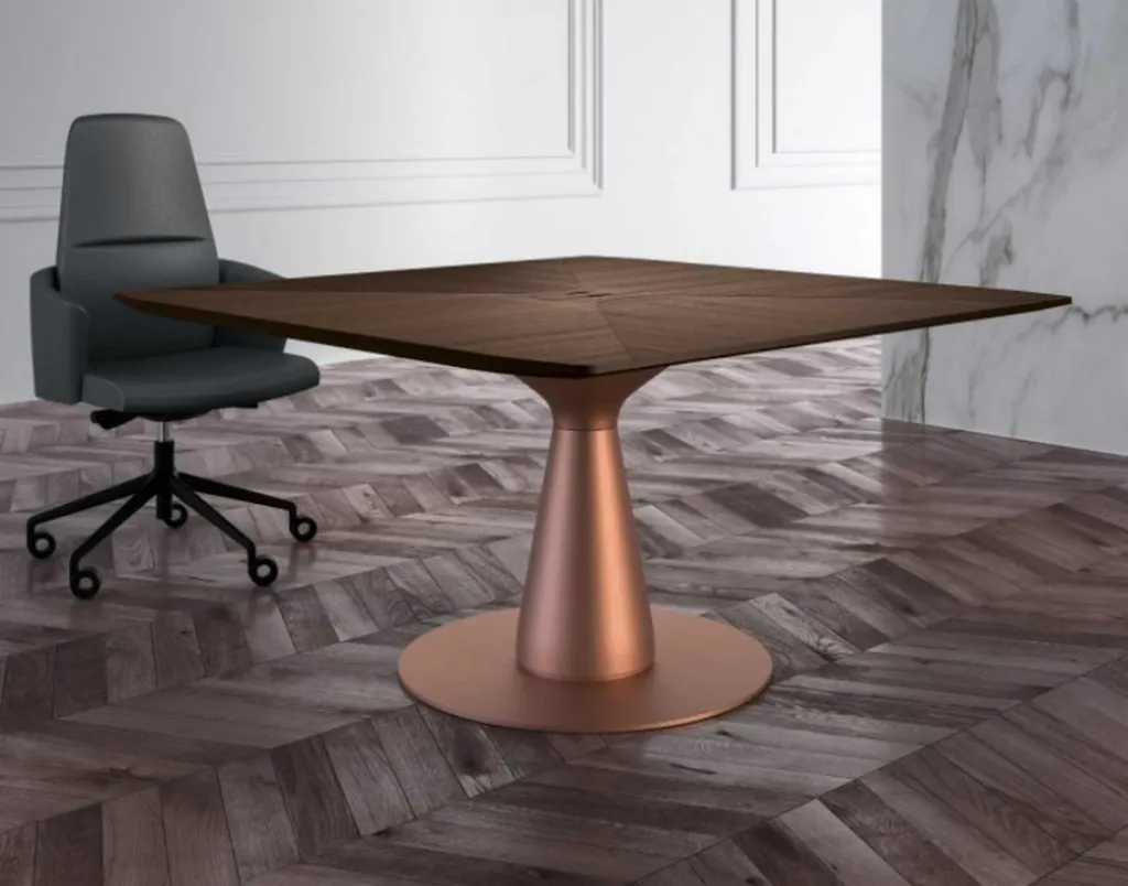 Table de réunion bois METAR avec pied métal de BRALCO à Marseille