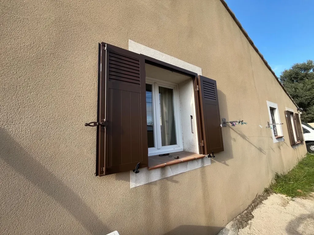 Volet battant Marron 