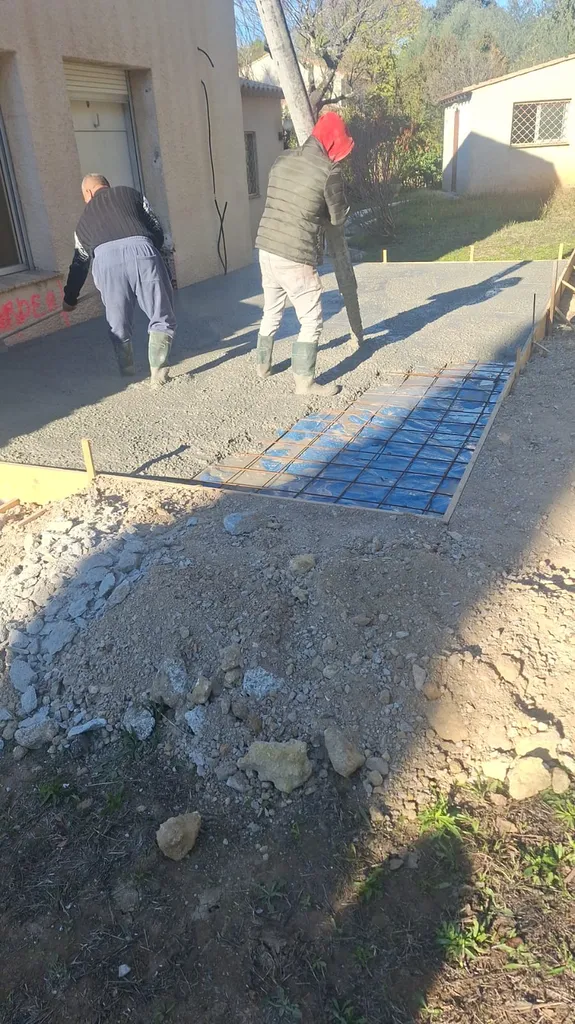 coulage terrasse béton armé Montpllier