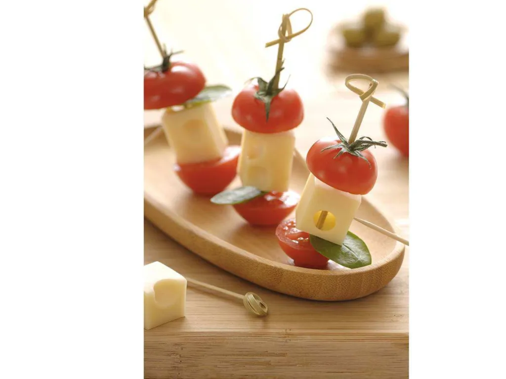 Brochettes d'emmental