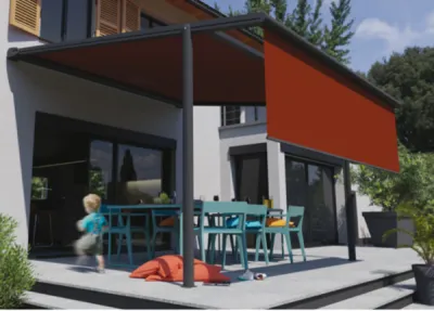 Installation de pergola a toile enroulable