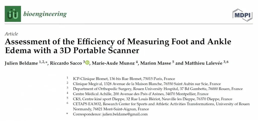 Publication du Docteur Julien Beldame, chirurgien orthopédiste à l'ICP Paris 