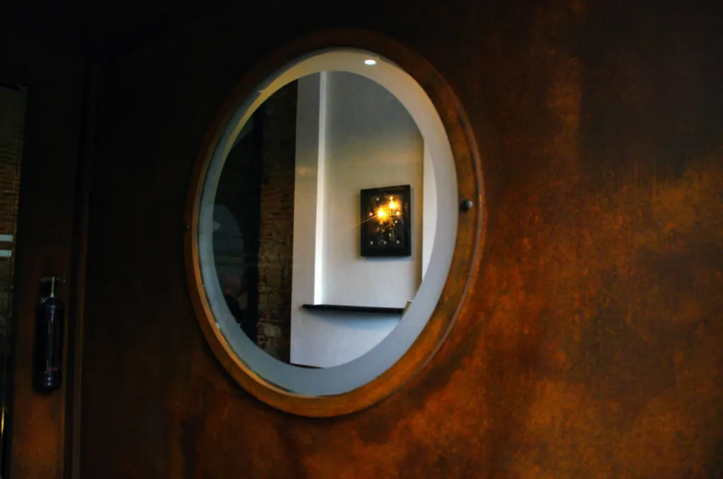 PORTE EN BOIS RECOUVERTE DE METALDECO FER OXYDE