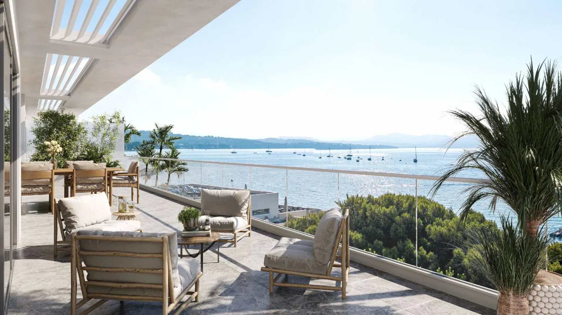 Vente appartement T3 La Ciotat  en 3ème étage avec ascenseur et terrasse vue mer