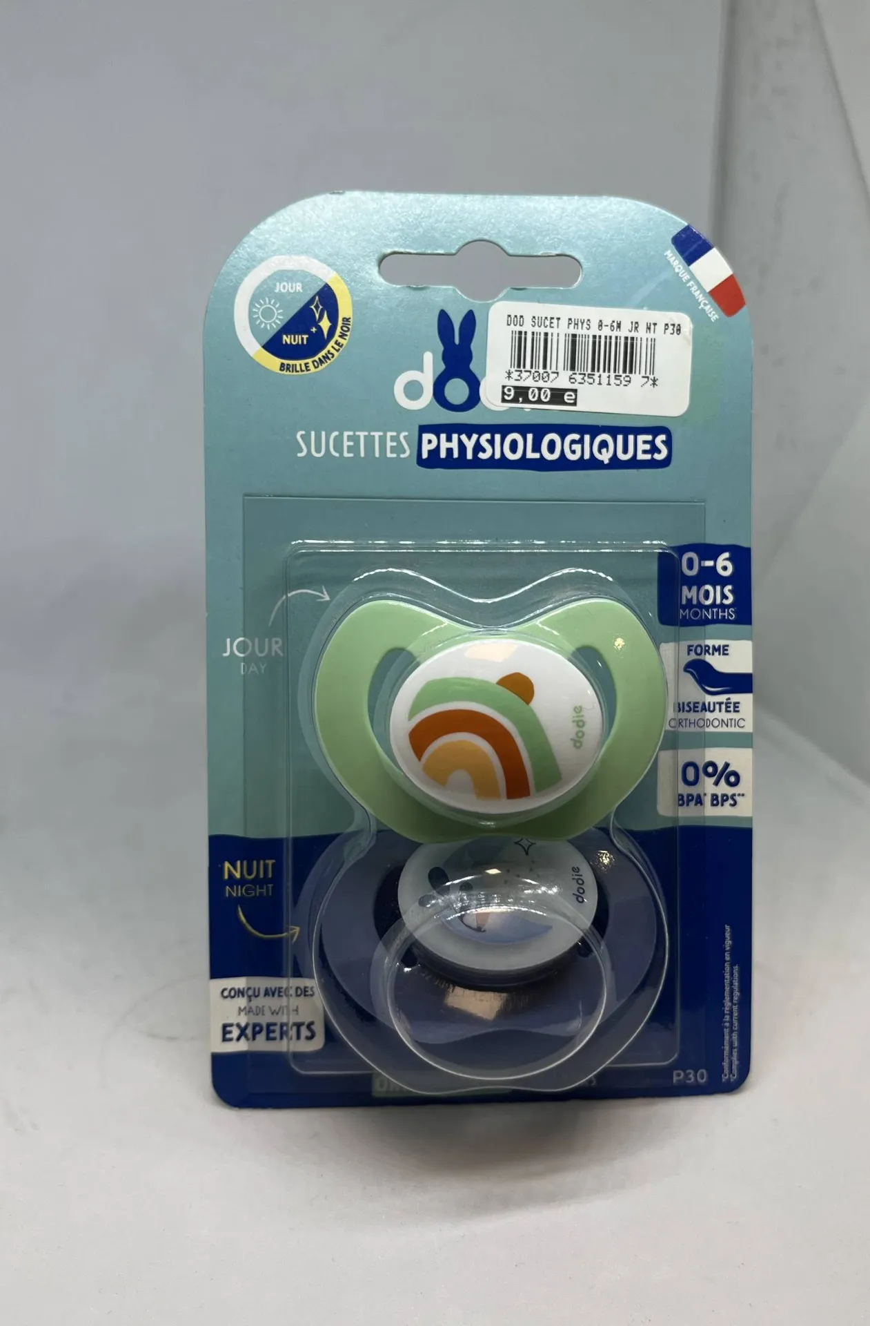 sucette physiologique 0-6 mois pharmacie petit bosquet