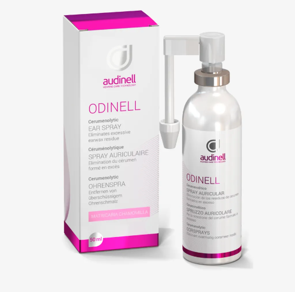 Spray auriculaire Odinell pour l’hygiène des oreilles et l’élimination des résidus de cérumen chez Côté Audition à Vienne