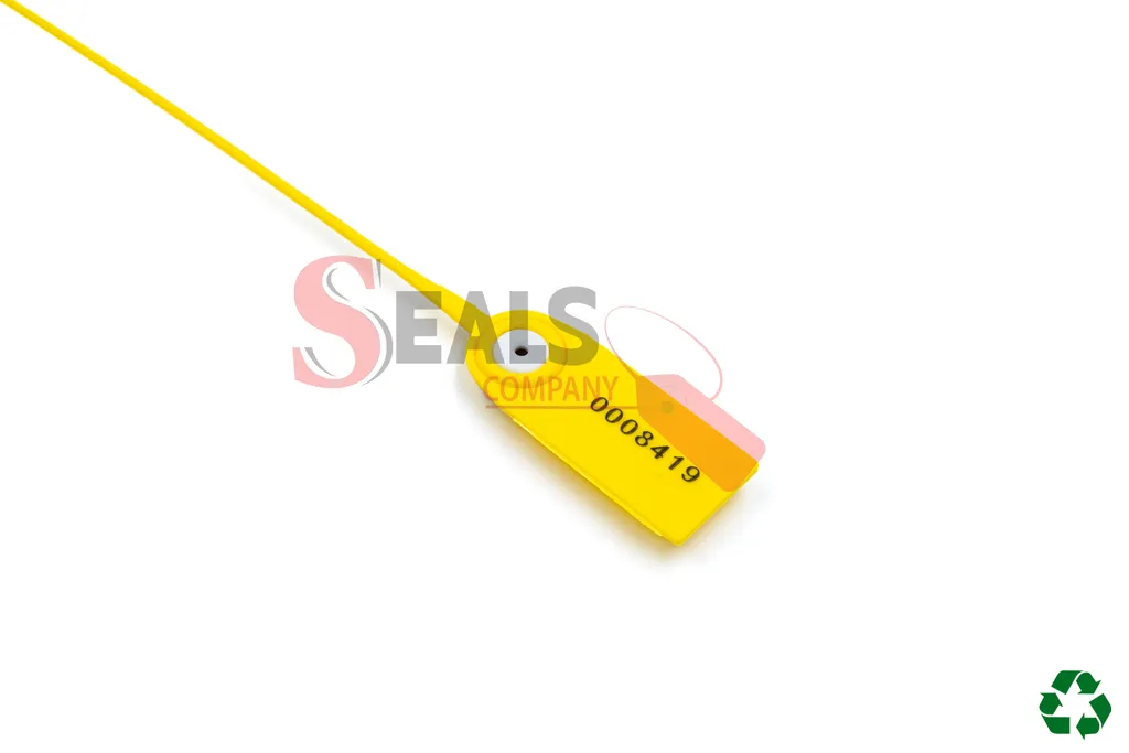 Scellé de sécurité réglable TINYFLAGSEALS en polypropylène avec insert métallique