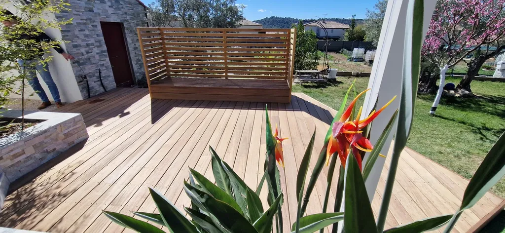 terrasse et aménagement en bois Angelique 