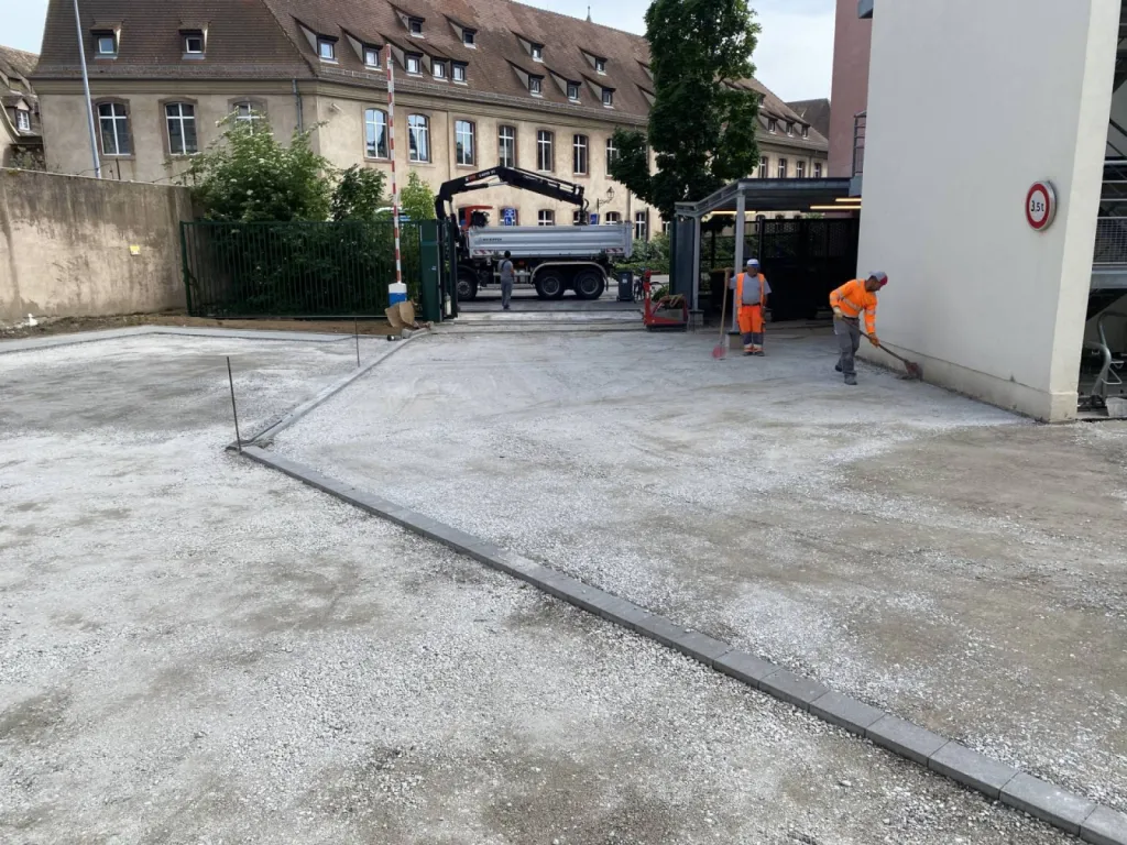 Rénovation d'un parking extérieur à Faubourg National, Strasbourg CLK
