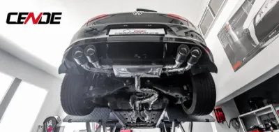 pose ligne d'échappement catback à clapet