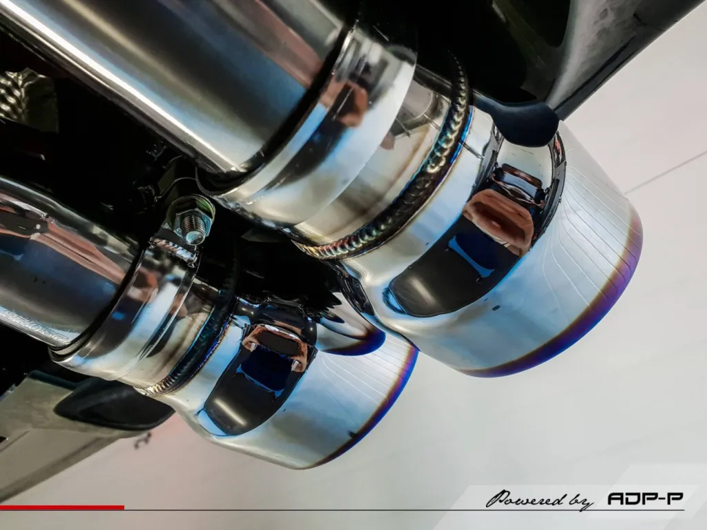 Sorties echappement titane blue vw golf 7 R ipe innotech