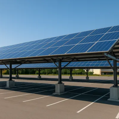 Installation d'ombrière sur des parking profesionnels pour gagner en énergie