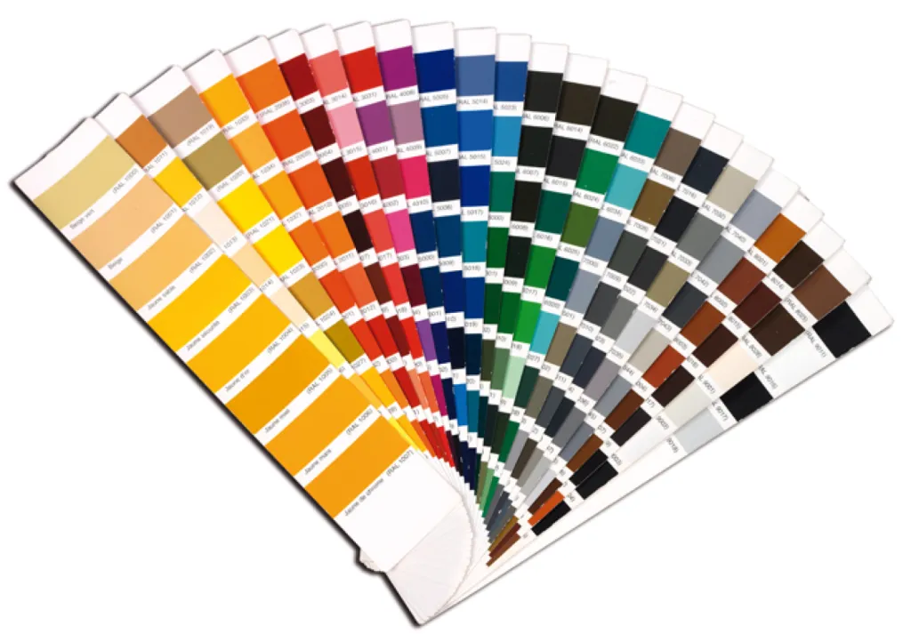 nuancier aluminium