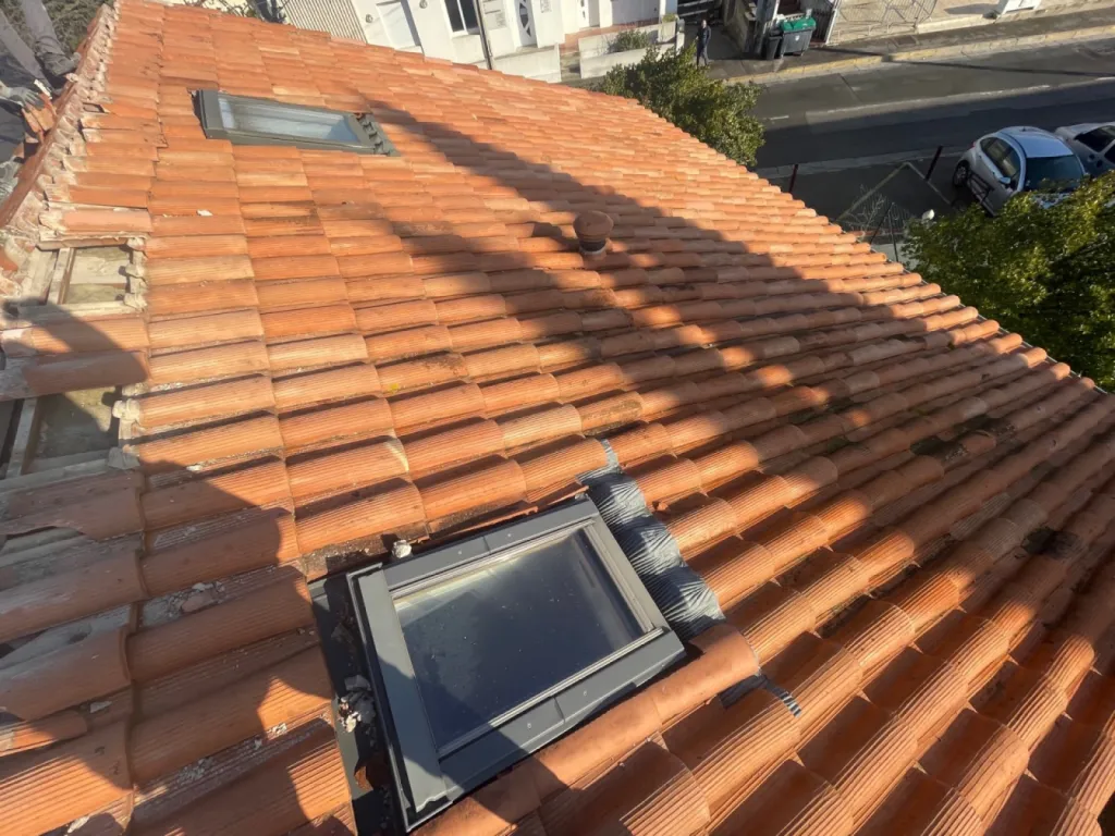 Réfection de toiture avec isolation d’une maison sur Châteauneuf-les-Martigues.