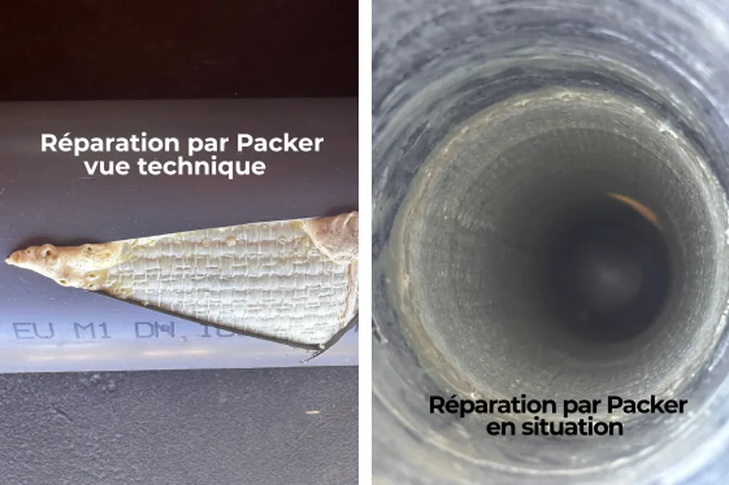 utilisation d'un packer pour réparer une fuite à Vaison la romaine chez un particulier 