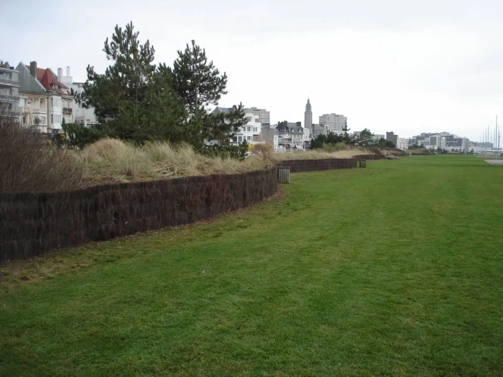 Délimitation d'espaces verts en Brande de bruyére au Havre 76