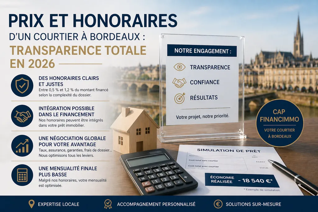 Prix et Honoraires d’un courtier à Bordeaux : transparence totale en 2026