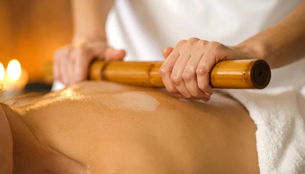 Réserver une cure minceur avec modelage minceur bambous et palpé roulé et un rituel détox à Lyon 5 près de Sainte-Foy-lès-Lyon