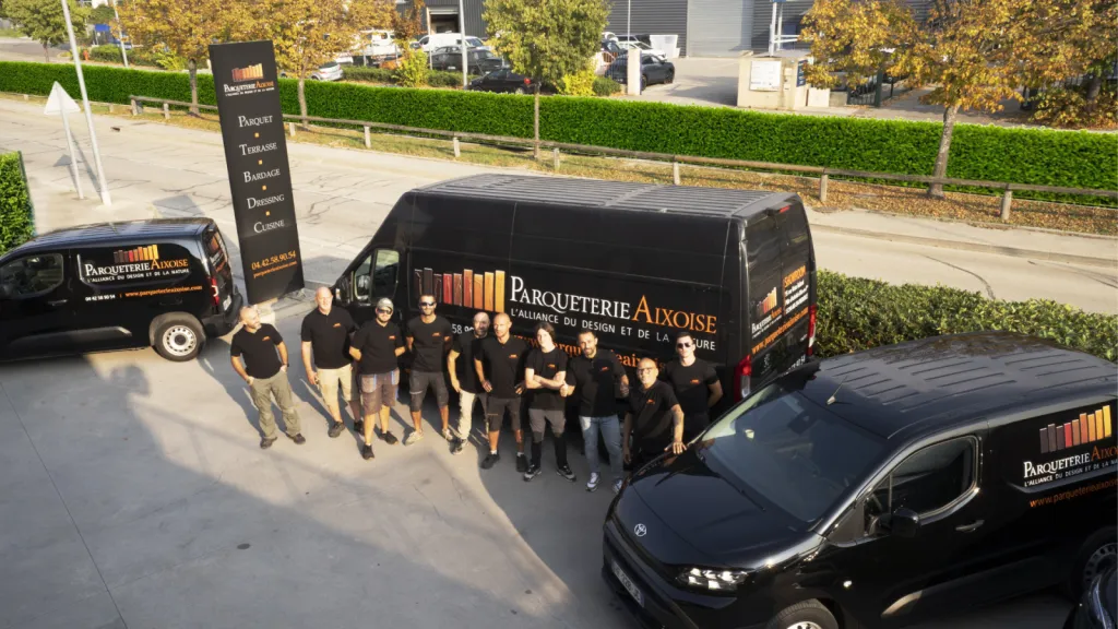 Equipe poseurs La Parqueterie Aixoise