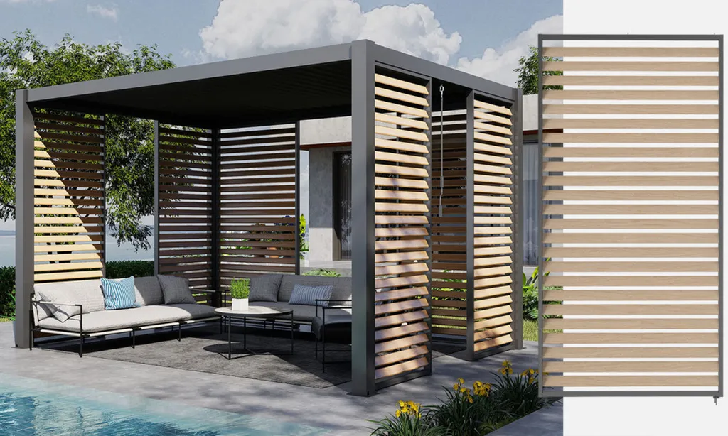 PAROI PERSIENNE ASPECT BOIS