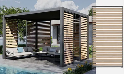 PAROI PERSIENNE ASPECT BOIS