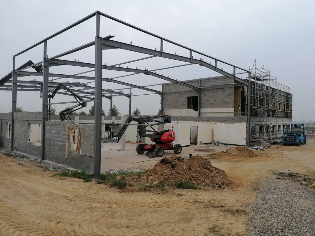 Construction d'un hôtel d'entreprises Eco Parc Energie à Saint-Léonard, proche Fécamp (76)