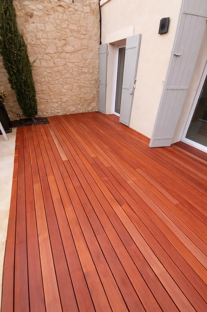 Terrasse Padouk Parqueterie Aixoise