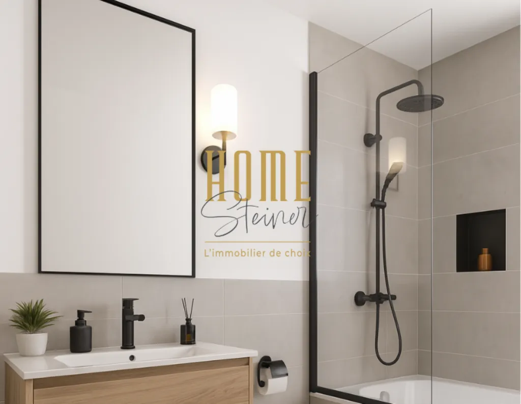Salle de bain moderne à Roppenheim 