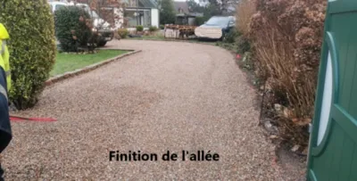 Finition de l'allée 