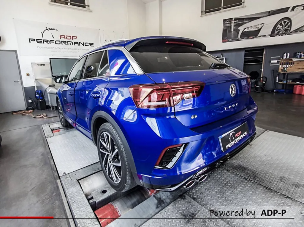 Reprogrammation moteur Stage 1 + Conversion bio éthanol E85 VW T-ROC R 2.0 TSI 310 PS | ADP Performance Vaucluse