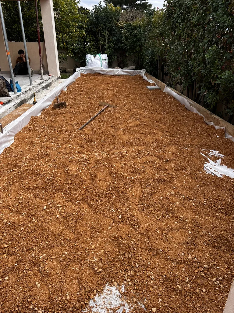 Création d’un terrain de boules, terrasse bois et aménagement paysager à La Ciotat