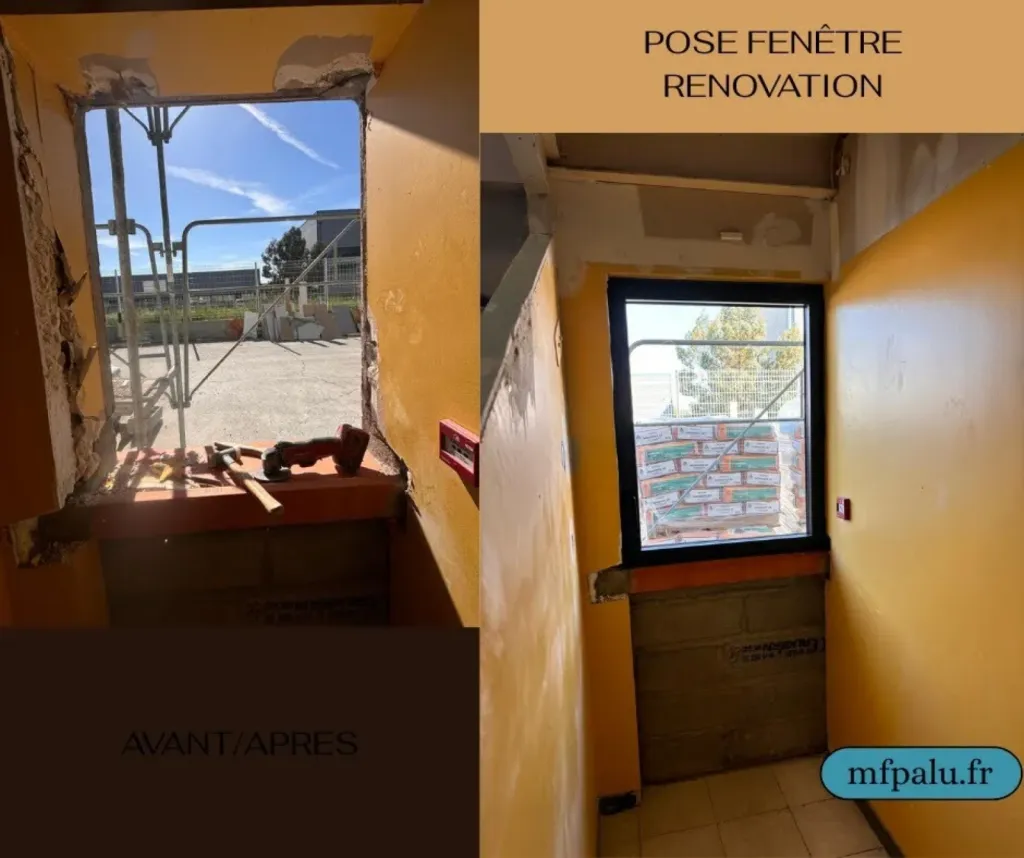 Pose de fenêtres en rénovation d’un bâtiment vers Toulouse