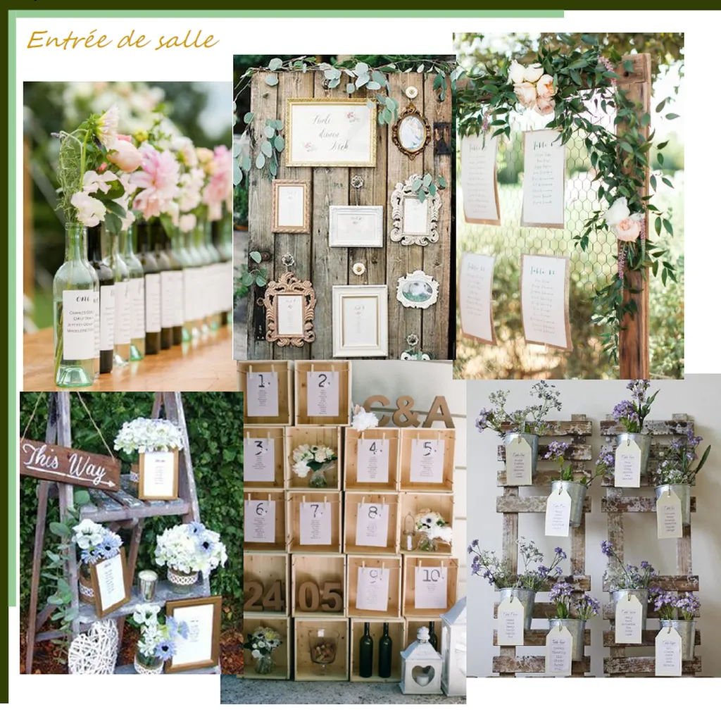 Idées plan de table mariage