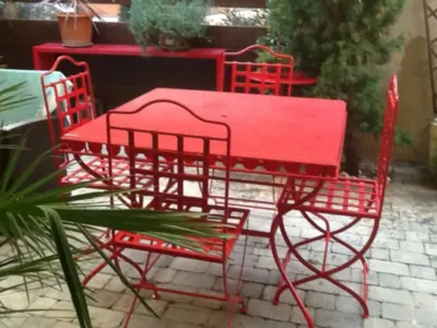 THERMOLAQUAGE D UN SALON DE JARDIN