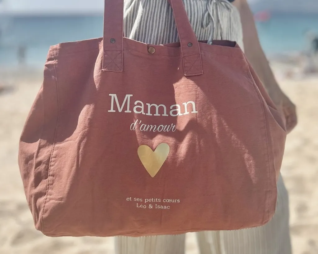 Sac pratique terracotta personnalisé pour fête des mères